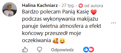 Opinia klientki 23 – makijaż permanentny Kraków