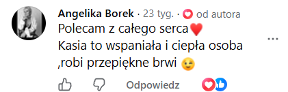 Opinia klientki 30 – makijaż permanentny Kraków