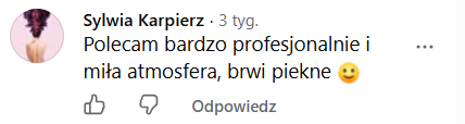Opinia klientki 31 – makijaż permanentny Kraków