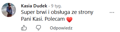 Opinia klientki 34 – makijaż permanentny Kraków
